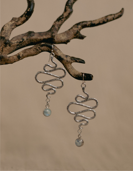 Nagini Moonstone Statement Earrings VI