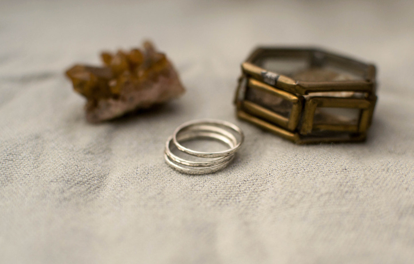 AKIRA STACKING RINGS (Sterling Silver | Brass)