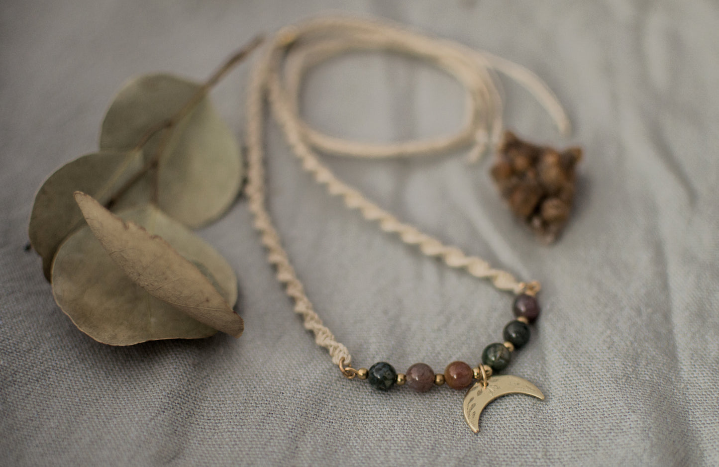 TALISMAN HEMP STATEMENT NECKLACE (Customise)